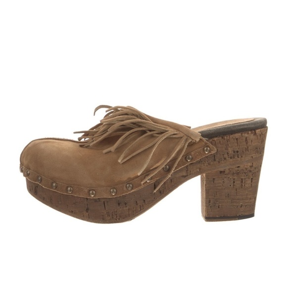 Fiorentini + Baker Fringe Leather Ding Clogs in Tan - Picture 14 of 14